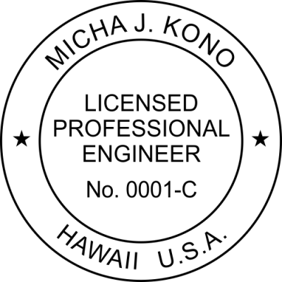 State of Hawaii Engineer