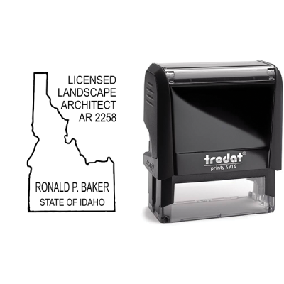 State of Idaho Landscape Architect Seal Body and Imprint