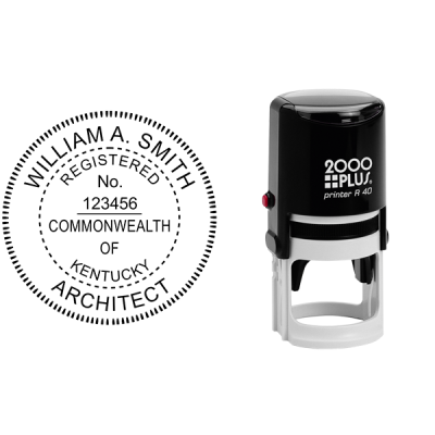 State of Kentucky Architect Seal Body and Imprint