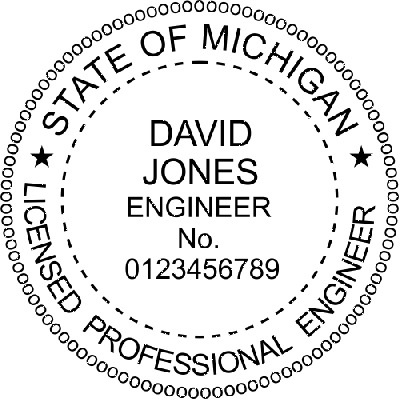 State of Michigan Engineer Seal