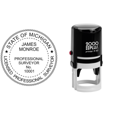 State of Michigan Surveyor Seal Body and Imprint