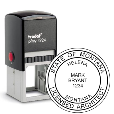 State of Montana Architect Solid Border