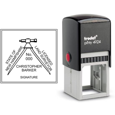 State of New Hampshire Land Surveyor Seal Body and Imprint