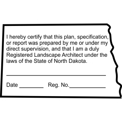 State of North Dakota Landscape Architect Certification