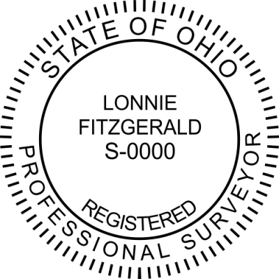 State of Ohio Land Surveyor Stamp