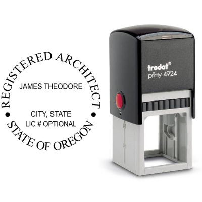 State of Oregon Architect Seal Body and Imprint