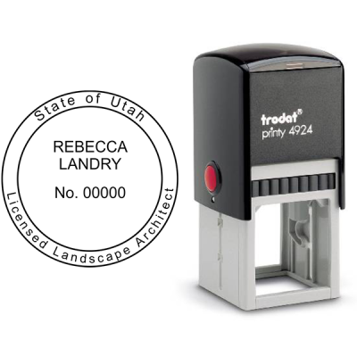 State of Utah Landscape Architect Seal Body and Imprint