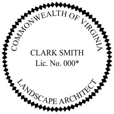 State of Virginia Landscape Architect