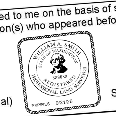 State of Washington Land Surveyor