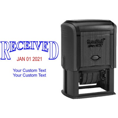 Received Custom Date Stamp with Trodat 4727
