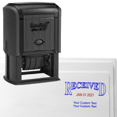 Received Custom Date Stamp Impression & Trodat 4727