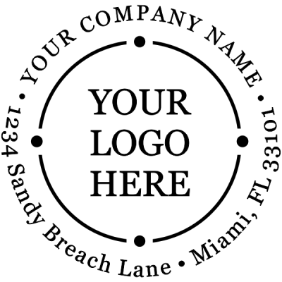 Orbit Styled Round Logo Stamper