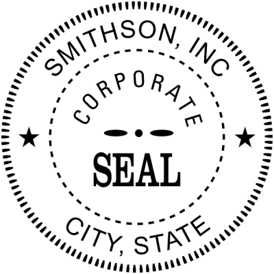 Corporate Seal Rubber Stamp