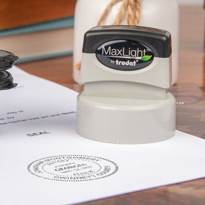 Pre-Inked Stamp Body and Impression