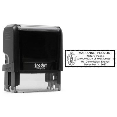 Trodat Self-Inking Massachusetts Notary Stamp