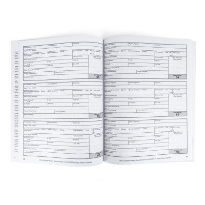 The Inside of the Complete Notary Records Book 