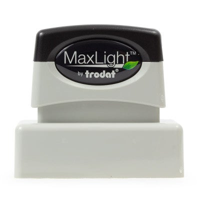 Front View of Pre-Inked Signature Stamp Using the MaxLight MAX-115S by Trodat
