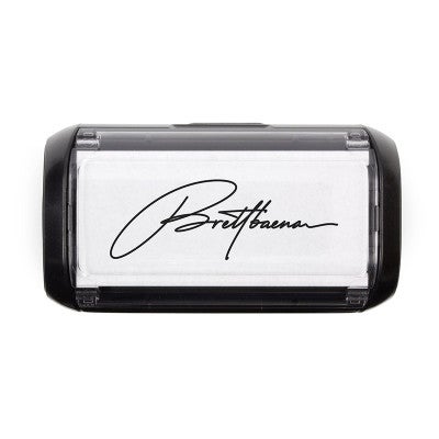 Overhead view of Medium Self-Inking Signature Custom Stamp