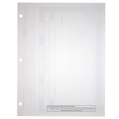 BLUTO 03 LLC Blank Membership Certificates | Quantity of 20 or More