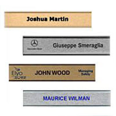 Color Wall Nameplate with Holder (Traditional Aluminum)