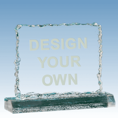 A3255 - Crushed Ice Jade Acrylic Award