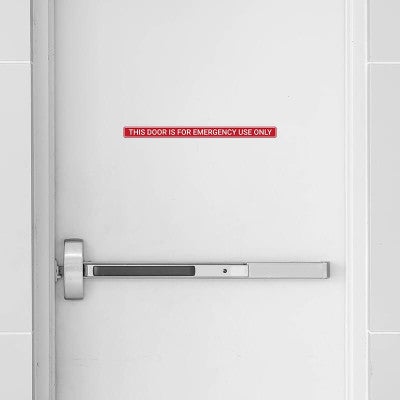 Engraved Sign Horizontal 1" x 14" above an exit