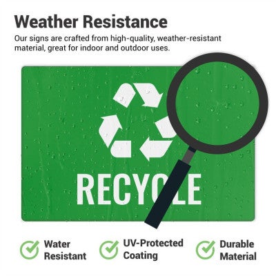 The weather resistance of engraved plastic signs intended for indoor and outdoor use