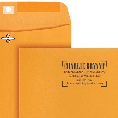 Custom Elegant Serif 5 Line Professional Stamp Lifestyle