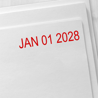 Date-Only Dater Stamp Imprint Example