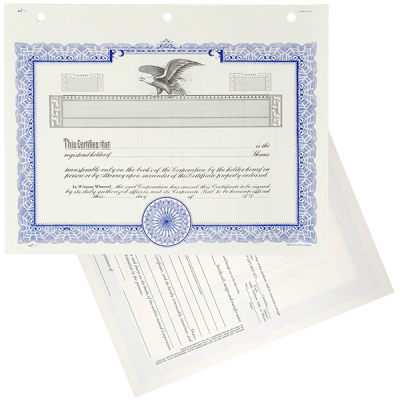 Duke 11 Blank Stock Certificates | Quantity of 20 or More