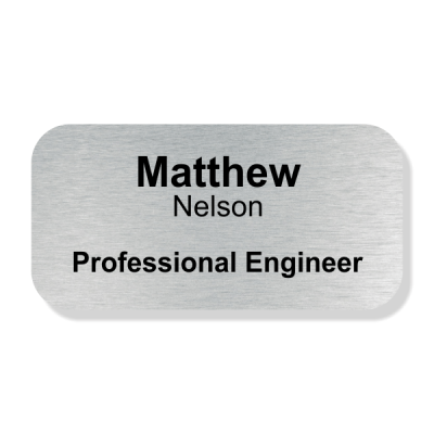 Engraved Professional Engineer Name Tag