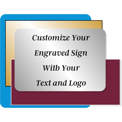 Engraved Sign Horizontal 1" x 14"