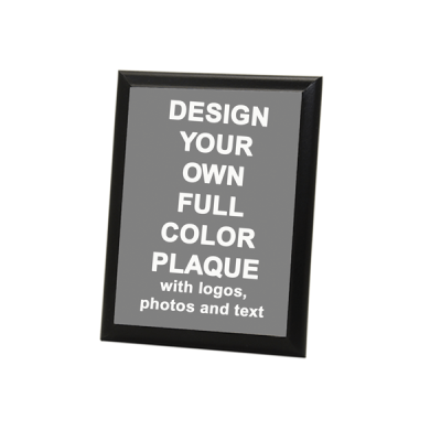 Full Color 5" X 7" Photo Plaque with Black Edge