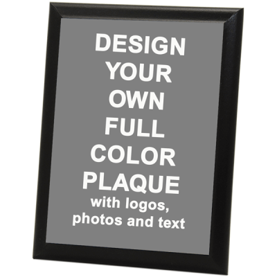 Full Color 9" x 12" Photo Plaque with Black Edge