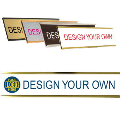 Full Color Wall Name Plate with Aluminum Holder