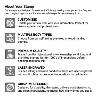 The quality and long-lasting nature of a stamp from The Corporate Connection
