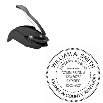 Kentucky Notary Round Seal Embosser