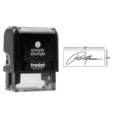 Trodat Printy 4912 which is used with the Medium Self-Inking Signature Custom Stamp