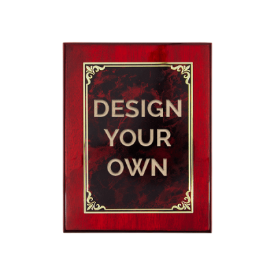 Rosewood and Ruby 7" x 9" Wall Plaque