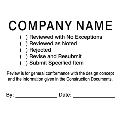 Plan & Blueprint Stamp - Simply Plan Reviewed Form Stamp