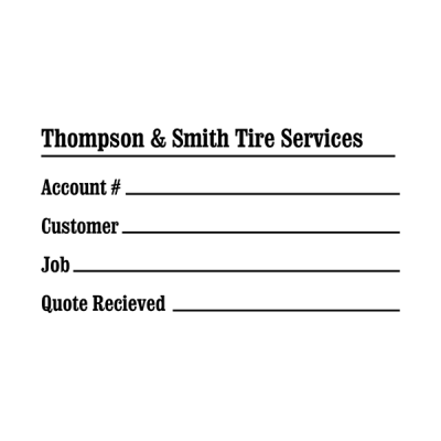 Simple Serif Business Form Stamp