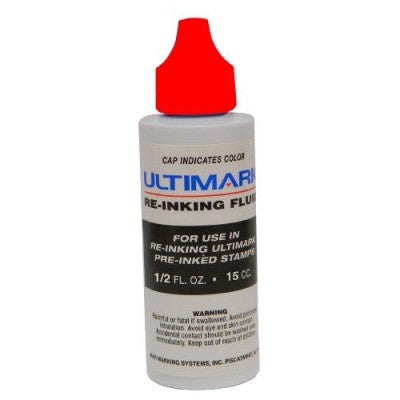 Red 1/2 oz Refill Ink - Ultimark