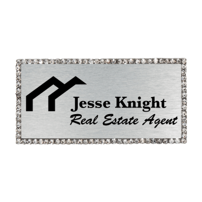 Sparkle Real Estate Engraved Name Tag