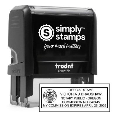 Oregon Rectangle Notary Stamp