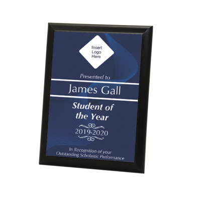 Student Full Color 5" X 7" Photo Plaque with Black Edge
