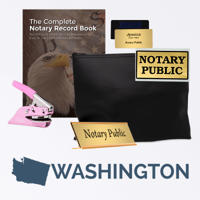 Washington Pink Deluxe Notary Kit