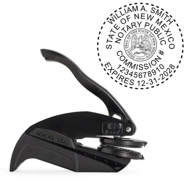 New Mexico Round Notary Seal Embosser