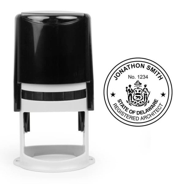 State of Delaware Architect Seal - alternate view