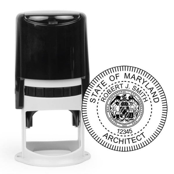 State of Maryland Architect Seal - alternate view