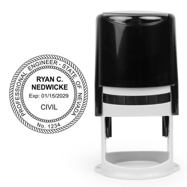 The State of Nevada Engineer Seal and self-inking stamp